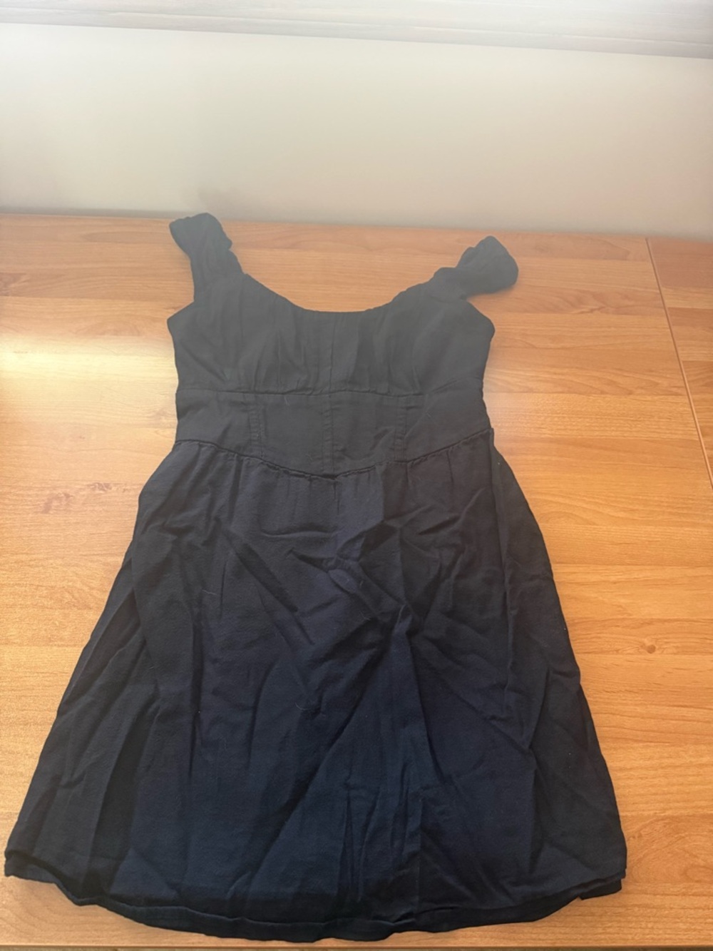Hollister Black Mini Dress with Sweetheart Neckline